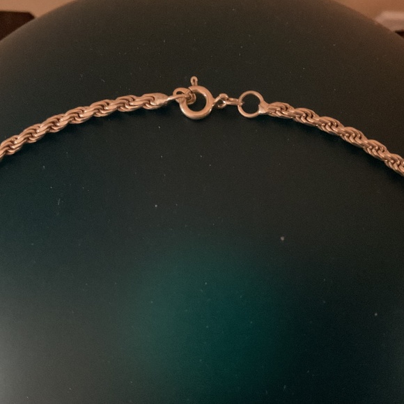 18” Sterling Silver Rope Chain from Italy - Picture 2 of 3
